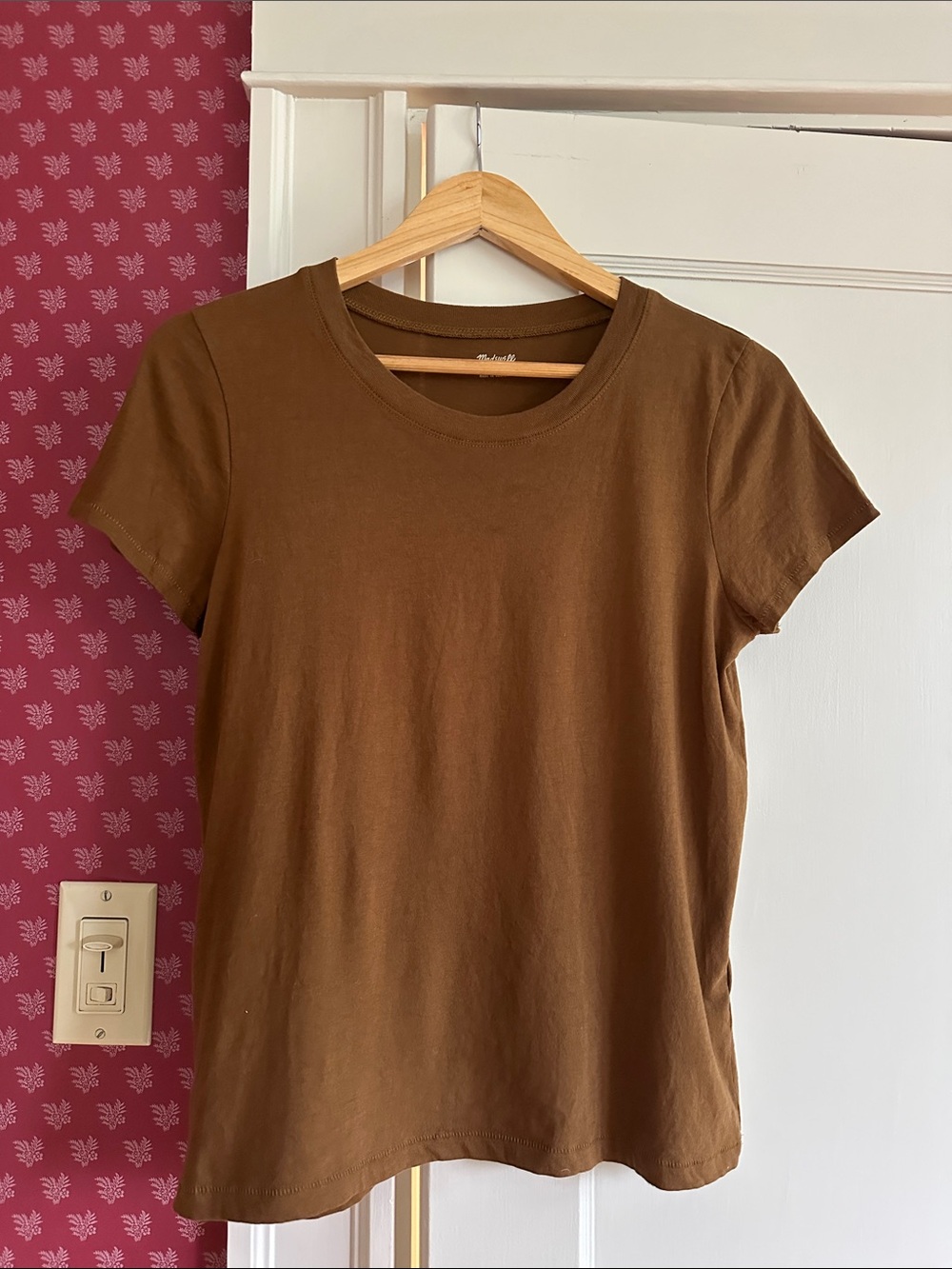 Madewell Short Sleeve Crewneck Tee in Brown